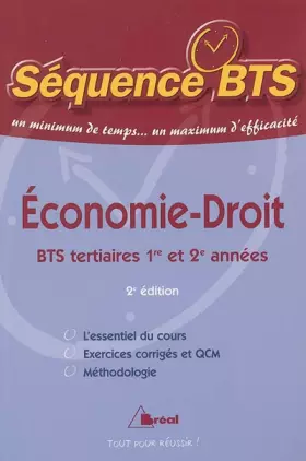 Couverture du produit · Economie-Droit BTS tertiaires 1re et 2e années