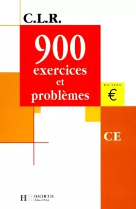 Couverture du produit · 900 problèmes, CE (Livre de l'élève), Euro