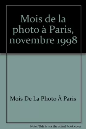 Couverture du produit · Mois de la photo à Paris, novembre 1998
