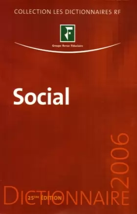 Couverture du produit · Dictionnaire Social 2006