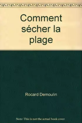 Couverture du produit · Comment sécher la plage