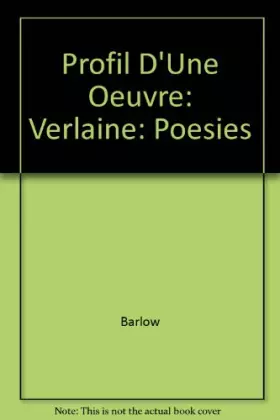 Couverture du produit · POESIES, VERLAINE