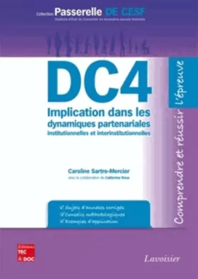 Couverture du produit · DC4 Implication dans les dynamiques partenariales institutionnelles et interinstitutionnelles