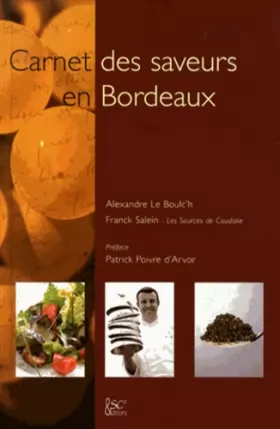 Couverture du produit · Carnet des saveurs en Bordeaux
