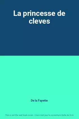 Couverture du produit · La princesse de cleves