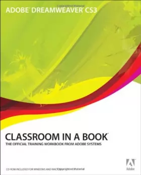 Couverture du produit · Adobe Dreamweaver CS3 Classroom in a Book