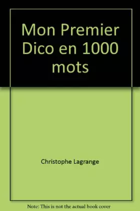 Couverture du produit · Mon Premier Dico en 1000 mots