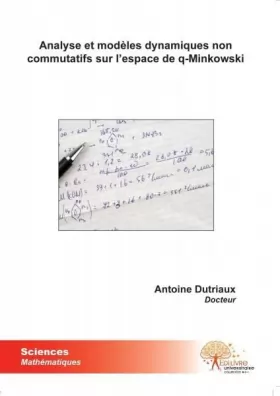 Couverture du produit · Analyse et modeles dynamiques non commutatifs sur l'espace de q-Minkowski