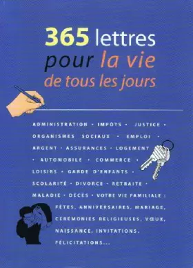 Couverture du produit · 365 lettres pour la vie de tous les jours