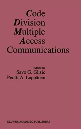 Couverture du produit · Code Division Multiple Access Communications