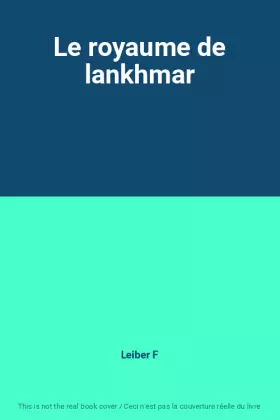 Couverture du produit · Le royaume de lankhmar