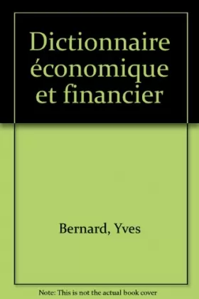Couverture du produit · Dictionnaire economique et financier