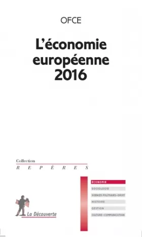 Couverture du produit · L'économie européenne 2016