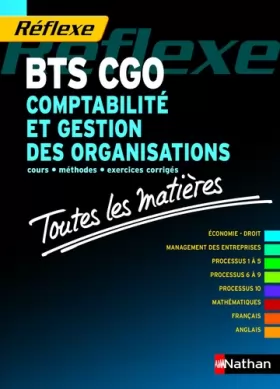 Couverture du produit · Toutes les matières Comptabilité et gestion des organisations - BTS CGO