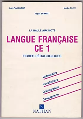 Couverture du produit · La balle aux mots, langue française, CE1, maître