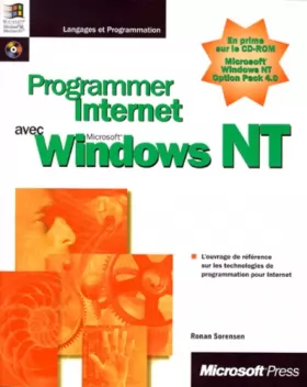Couverture du produit · Programmer Internet avec Microsoft Windows NT