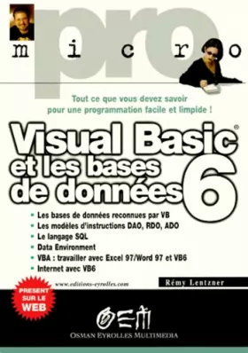 Couverture du produit · Visual Basic 6 et les bases de données