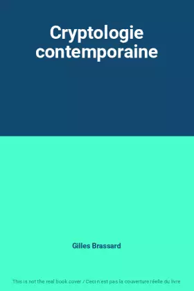 Couverture du produit · Cryptologie contemporaine