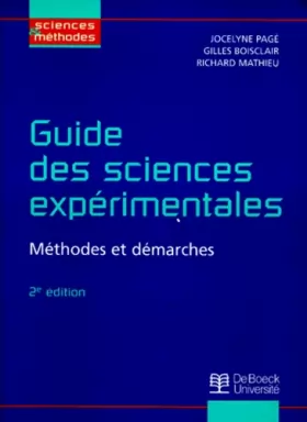 Couverture du produit · Guide des sciences expérimentales. Méthodes et démarches