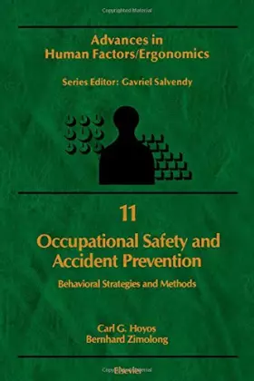 Couverture du produit · Occupational Safety and Accident Prevention: Behavioral Strategies and Methods