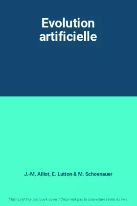 Couverture du produit · Evolution artificielle