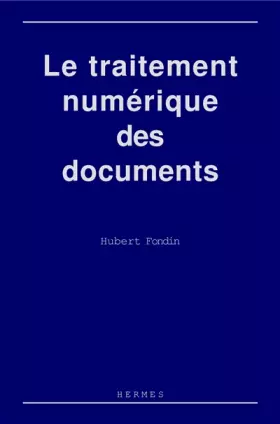 Couverture du produit · Traitement numérique des documents