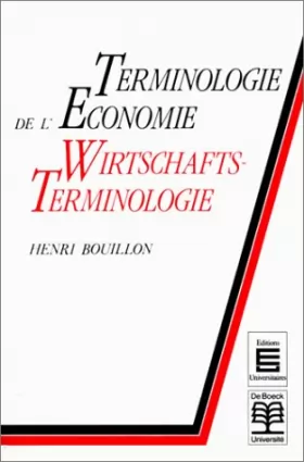Couverture du produit · Terminologie de l'économie, 5e édition. Wirschafsterminologie (allemand)
