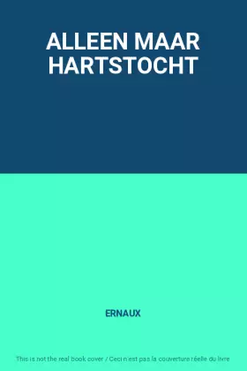 Couverture du produit · ALLEEN MAAR HARTSTOCHT