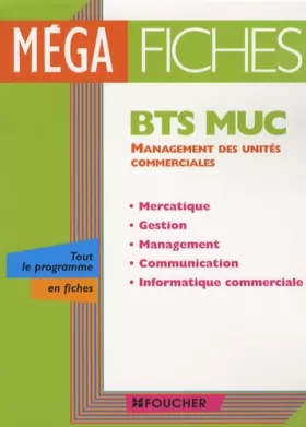 Couverture du produit · Management des unités commerciales BTS MUC (Ancienne Edition)