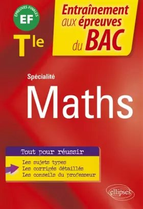 Couverture du produit · Spécialité Mathématiques Tle: Epreuves finales