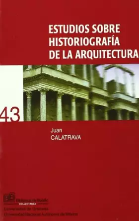 Couverture du produit · Estudios sobre historiografía de la arquitectura
