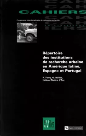 Couverture du produit · Répertoire des institutions de recherche urbaine en Amérique latine, Espagne