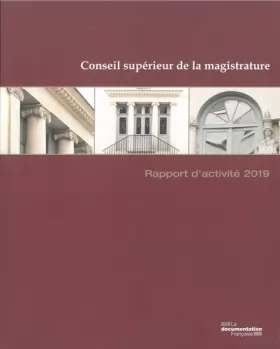 Couverture du produit · Rapport d'activité 2019 du conseil supérieur de la magistrature