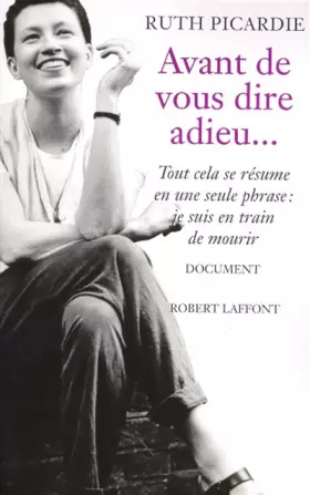 Couverture du produit · Avant de vous dire adieu