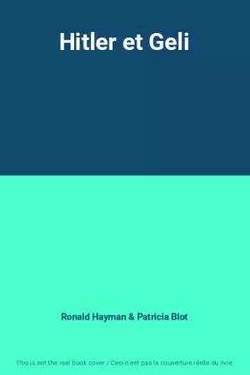 Couverture du produit · Hitler et Geli