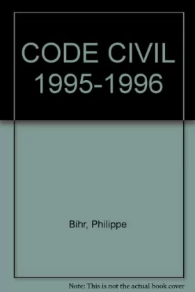 Couverture du produit · CODE CIVIL 1995-1996