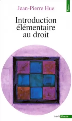 Couverture du produit · Introduction élémentaire au droit