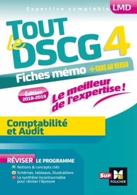 Couverture du produit · Tout le DSCG 4 - Comptabilité et Audit - Entrainement et révision - 2e édition
