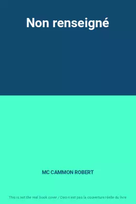 Couverture du produit · Non renseigné