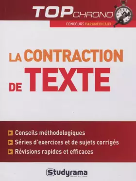 Couverture du produit · La contraction de texte : Concours Paramédicaux