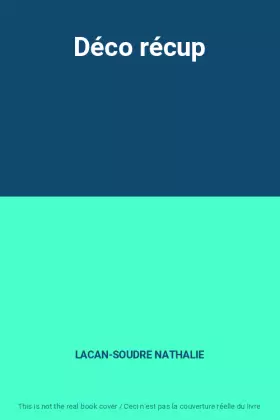 Couverture du produit · Déco récup