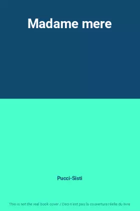 Couverture du produit · Madame mere