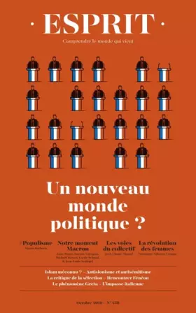 Couverture du produit · Esprit - Un nouveau monde politique ?: Octobre 2019