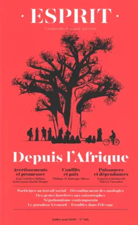 Couverture du produit · ESPRIT - DEPUIS L'AFRIQUE: JUILLET-AOÛT 2020