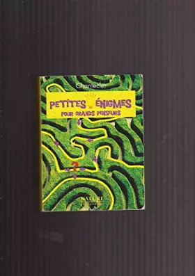 Couverture du produit · Petites enigmes pour grands penseurs