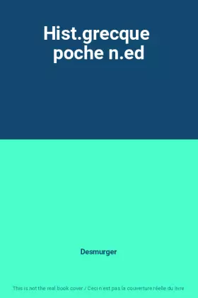 Couverture du produit · Hist.grecque  poche n.ed
