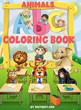 Couverture du produit · Coloring Book: Amazing Alphabet Animals Coloring Book and Letter Tracing Workbook for Kids Ages 2-4 4-8