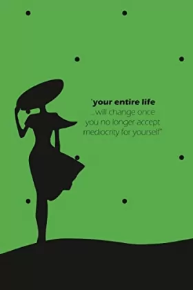 Couverture du produit · Your Entire Life Notebook, Blank Write-in Journal, Dotted Lines, Wide Ruled, Medium (A5) 6 x 9 In (Green II)