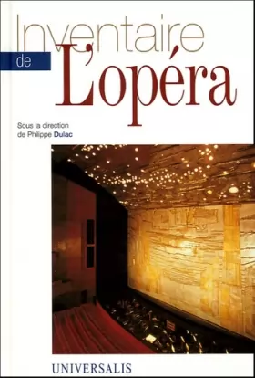 Couverture du produit · Inventaire de l'Opéra