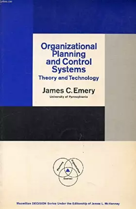 Couverture du produit · ORGANIZATIONAL PLANNING AND CONTROL SYSTEMS, THEORY AND TECHNOLOGY